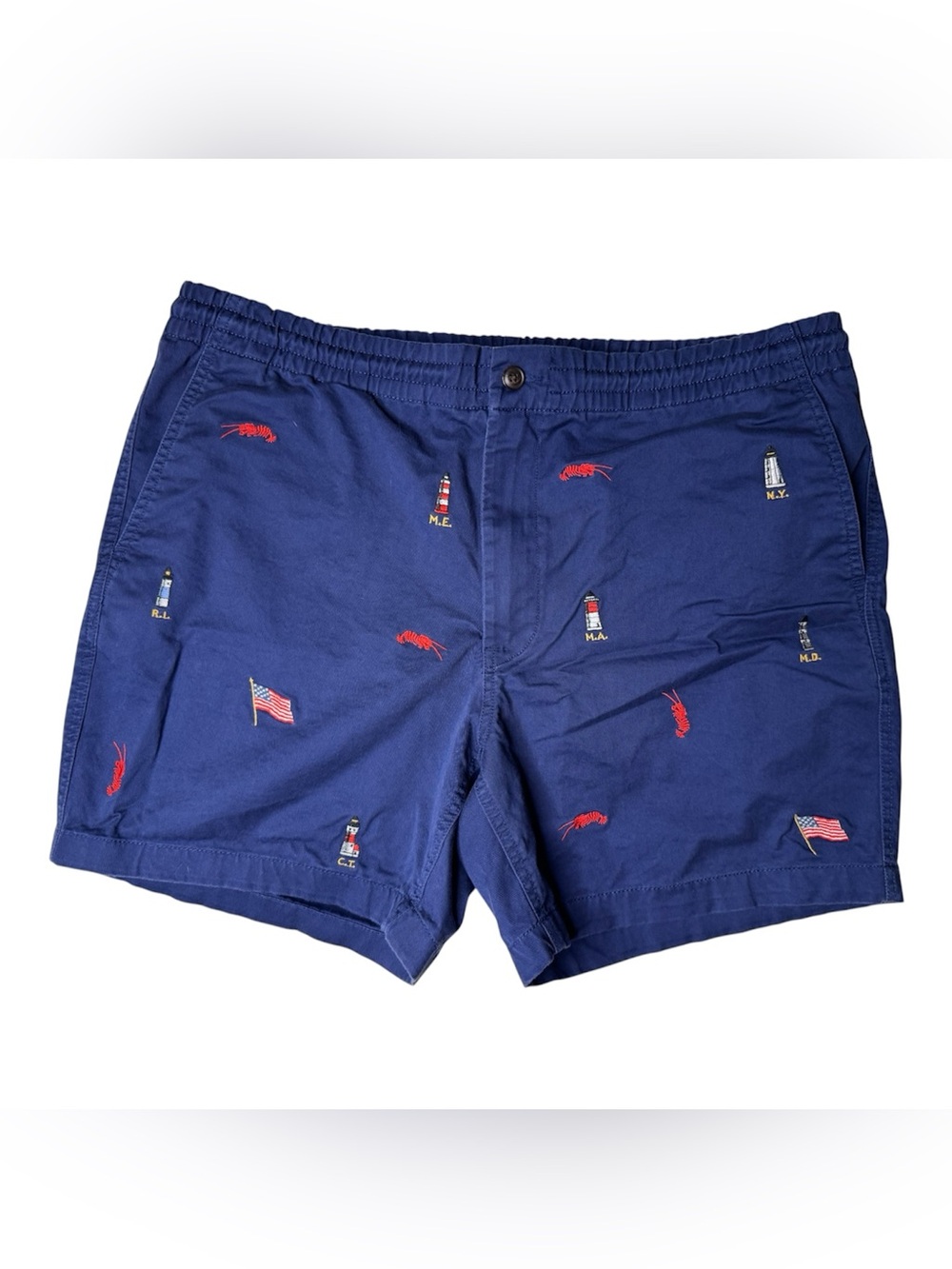 Polo Ralph Lauren Newport 4th of July Lobster Embroidered Shorts Men's XL